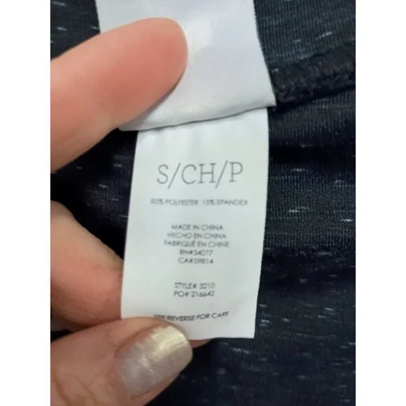 CAbi Womens Skirted M Legging Small Gray Space Dye Ankle Activewear #3210 - Picture 7 of 8